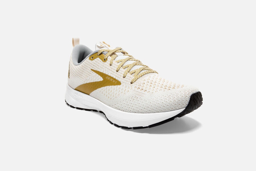 Brooks Israel Revel 4 Road Running Shoes Womens - White/Gold - BEJ-157024